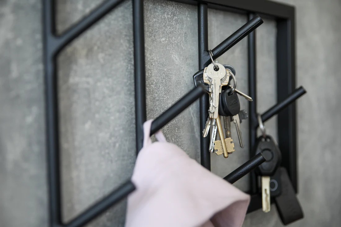 Metal Hanger With Hooks
