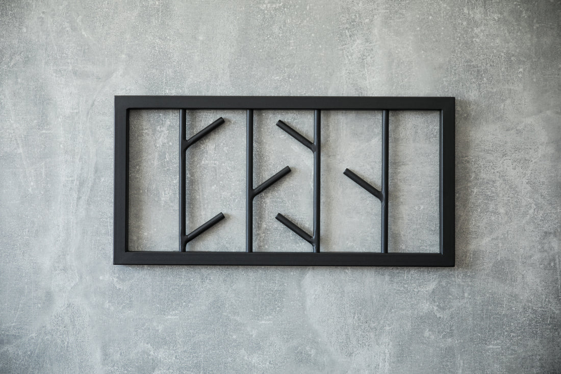 Metal Hanger With Hooks