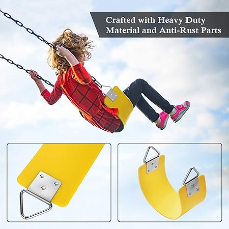 Wall Swing Of Iron Metal With Solid Chain For Indoor / Outdoor Activities